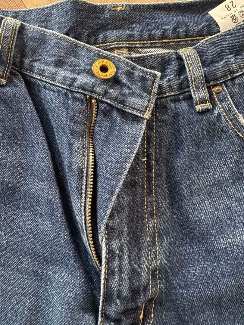 Spick & Span 5 1/2ブルーデニムパンツ28
