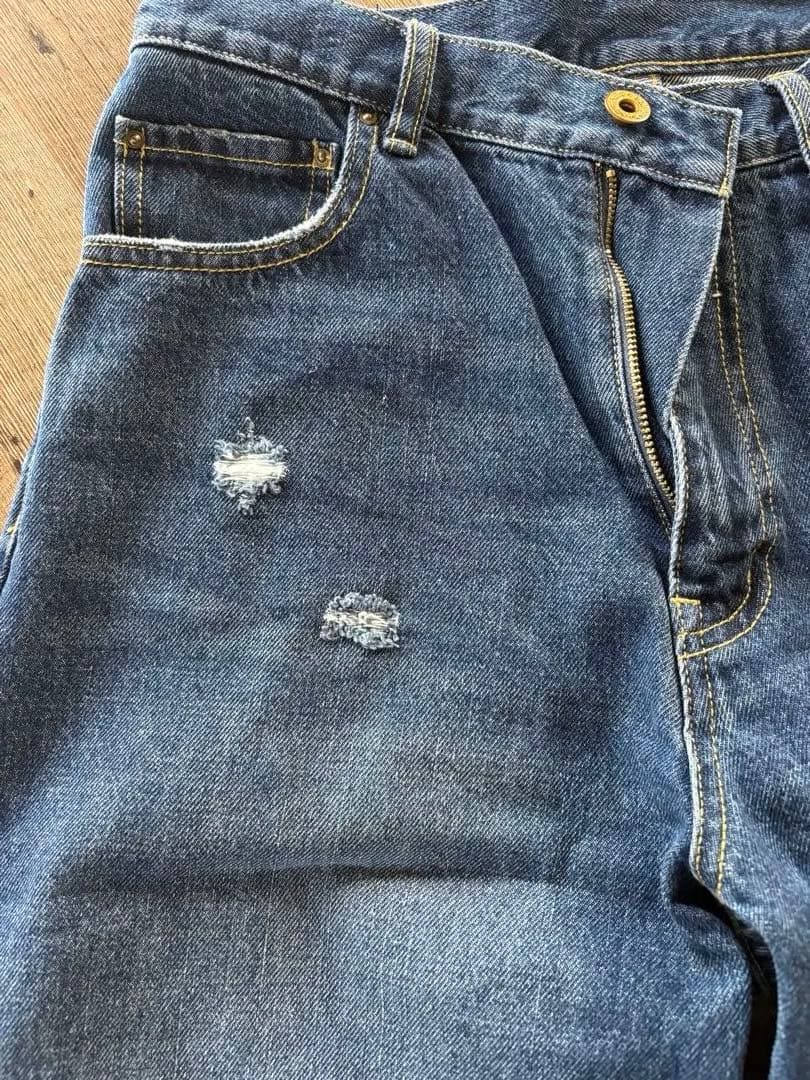 Spick & Span 5 1/2ブルーデニムパンツ28
