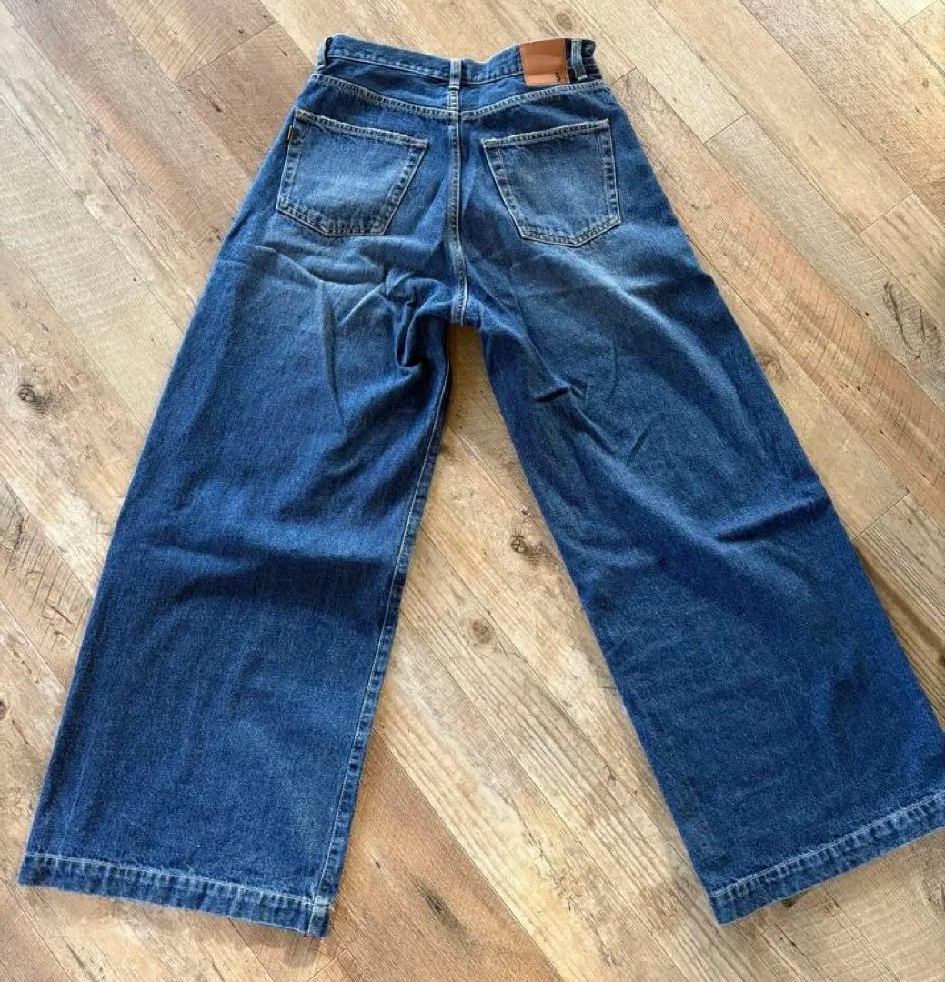 Spick & Span 5 1/2ブルーデニムパンツ28
