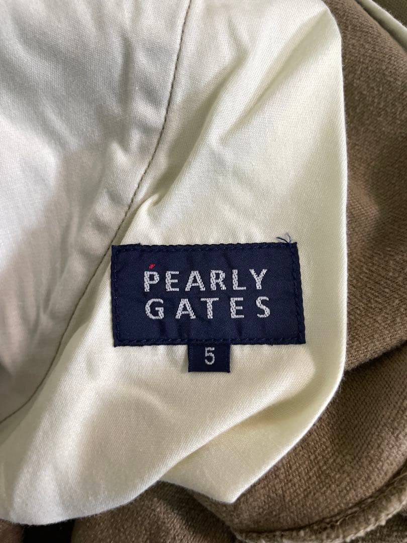 PEARLYGATESパーリーゲイツ　ストレッチパンツ ブラウンサイズ5