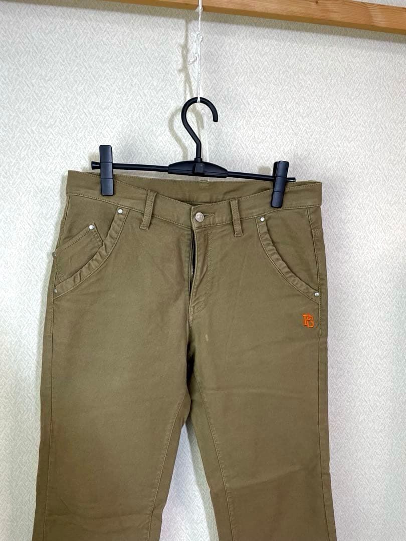 PEARLYGATESパーリーゲイツ　ストレッチパンツ ブラウンサイズ5