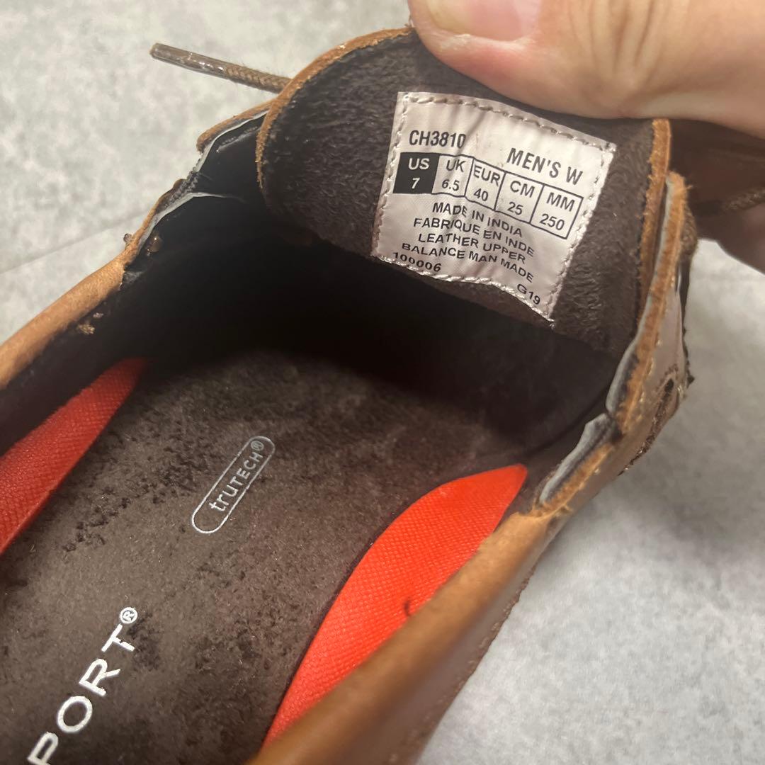 新品未使用 ROCKPORT デッキシューズ 25cm 送料無料