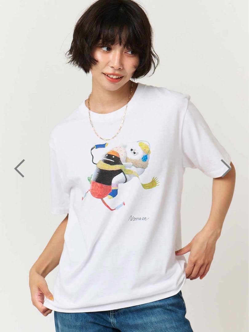 西野七瀬　どいやさん　グラニフ　オンライン　ビューティフルシャドー　半袖tシャツ