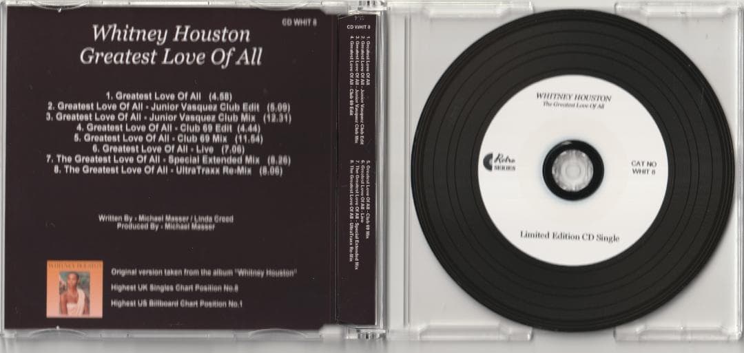 Whitney Houston　Greatest Love Of All　CD