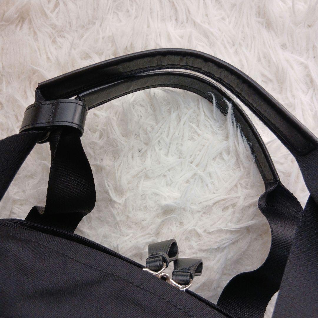 【美品】【agnes b.】2WAY ボストン　ショルダーバッグ　ブラック