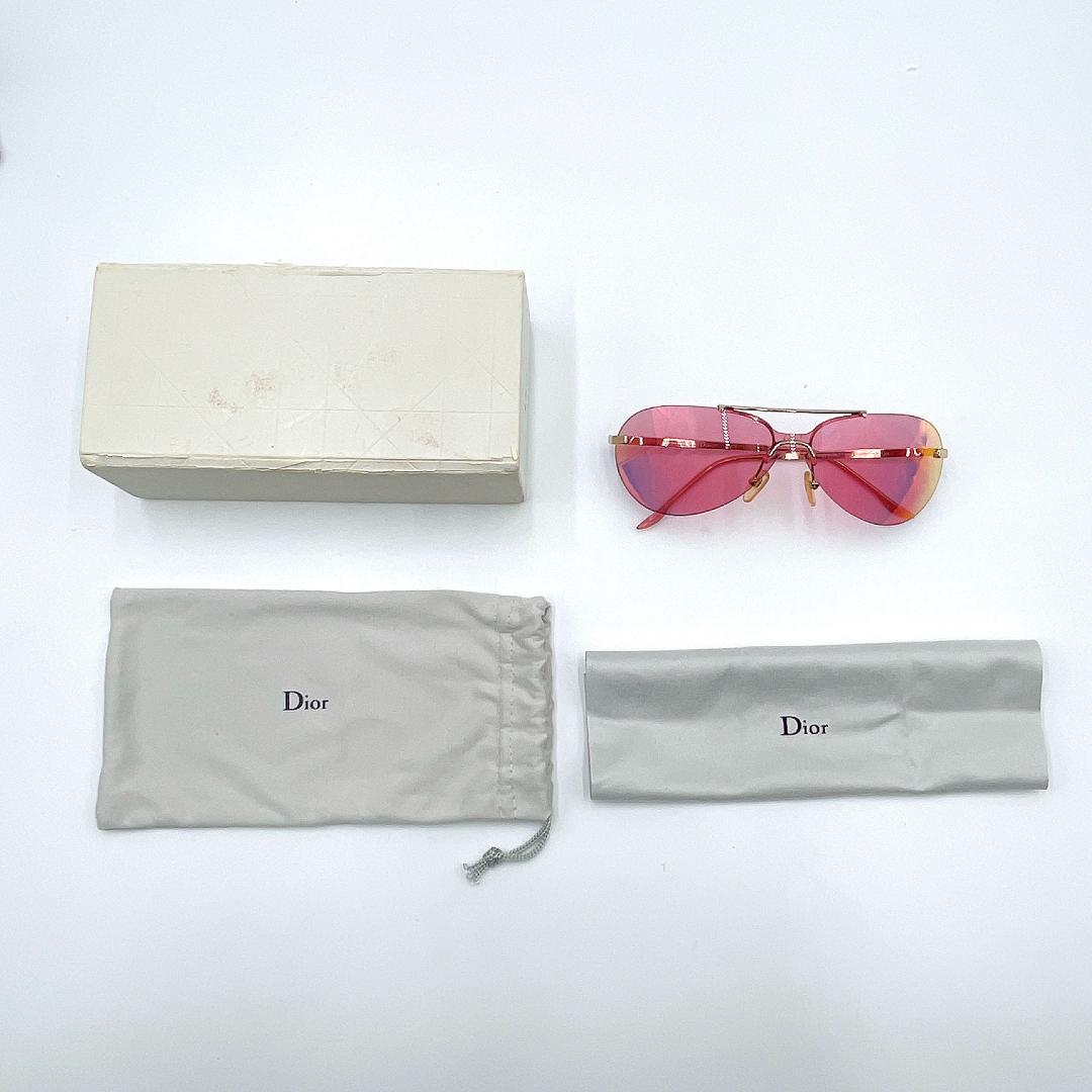 小物 Dior Rimless Sunglasses Y2K pink m689