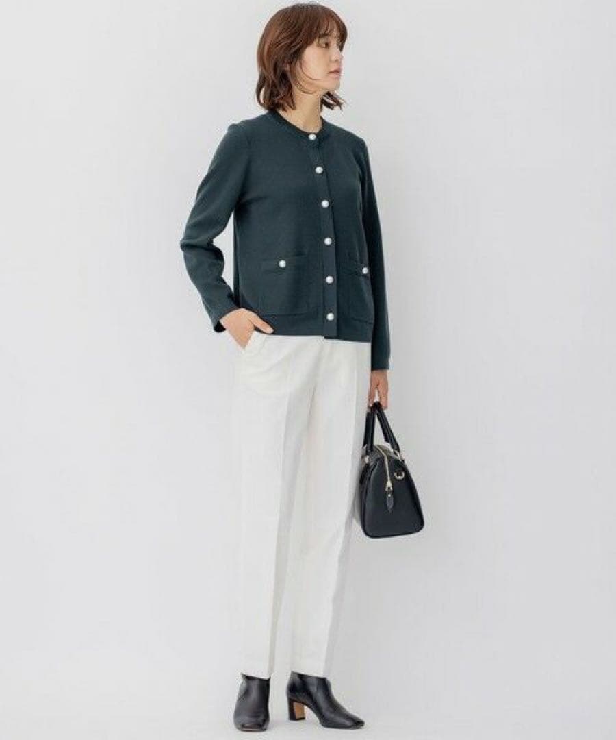 完売　23区　【CLASSY掲載】　ウールブレンド カーディガン　¥26,400