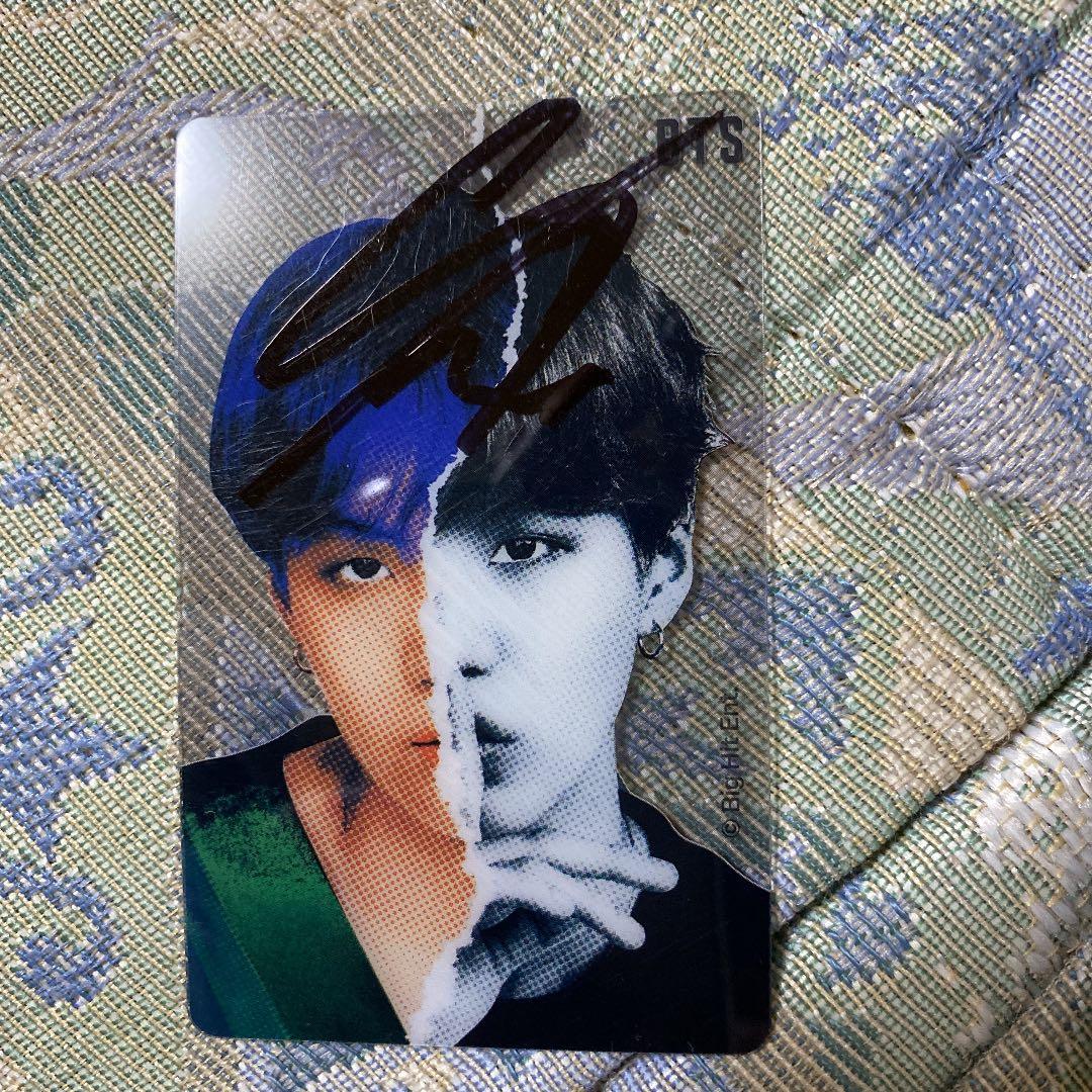 防弾少年団　ユンギ　SUGA サイン　直筆　トレカ