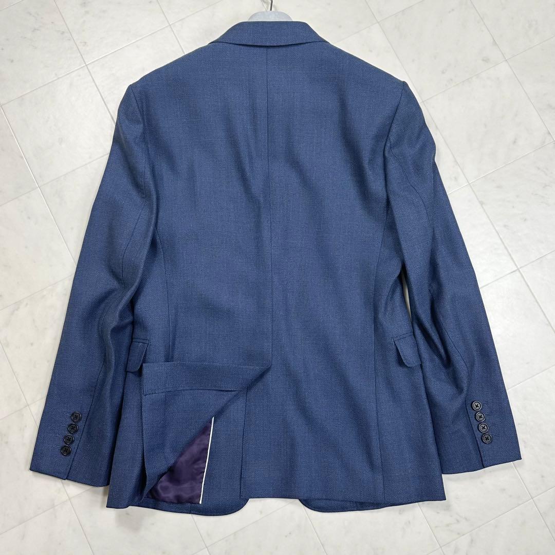 Paul Smith ポールスミス【M】シルク混テーラードジャケット ネイビー