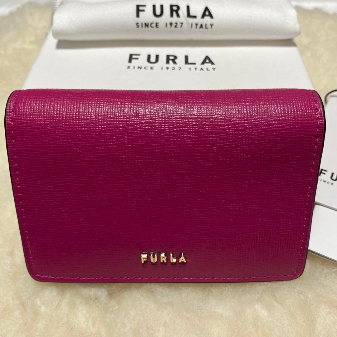 未使用　美品フルラ　Furla　名刺入れ　カード/パスケース　レザー
