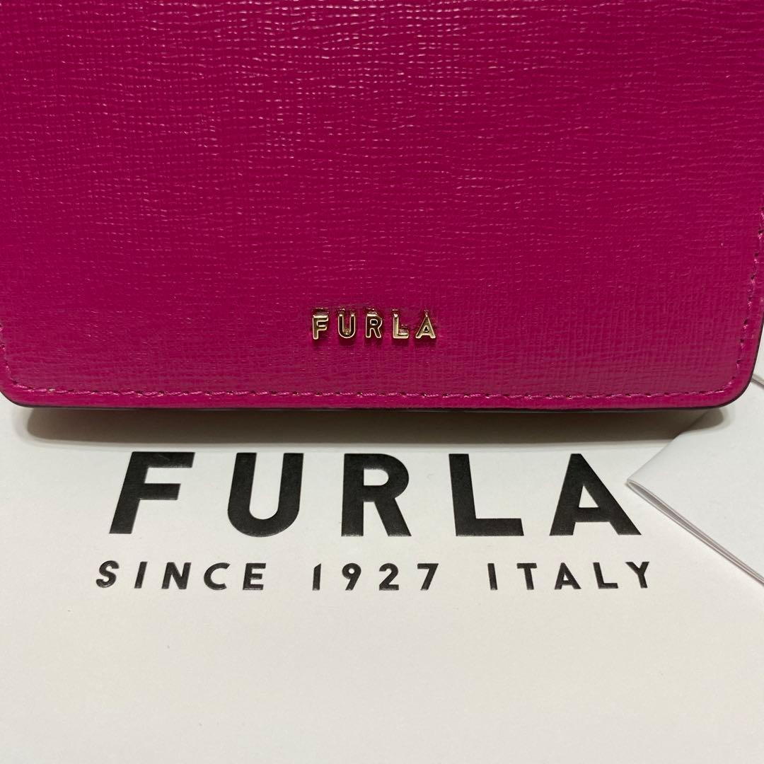 未使用　美品フルラ　Furla　名刺入れ　カード/パスケース　レザー