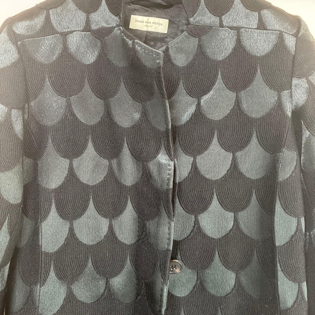 DRIES VAN NOTEN 波模様 ロングコート サイズ38