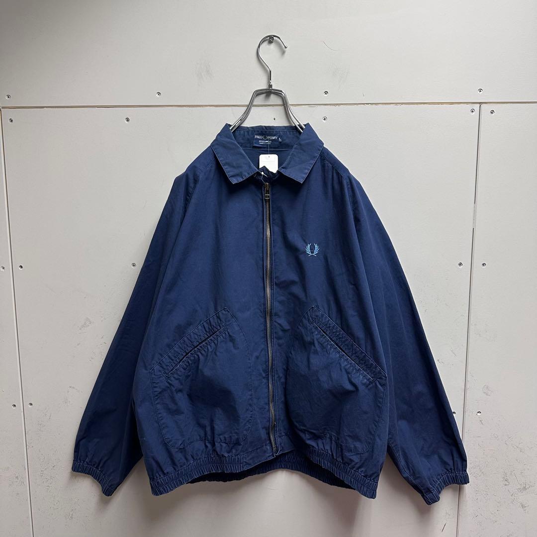 FRED PERRY 刺繍ロゴ　スウィングトップ　ハリントンジャケット