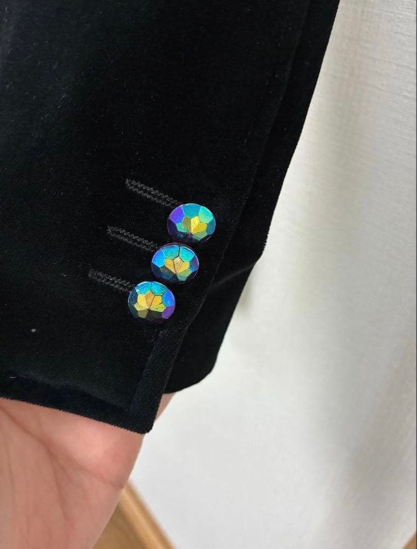 美品‼️ ETRO エトロ　ブラックベロアジャケット