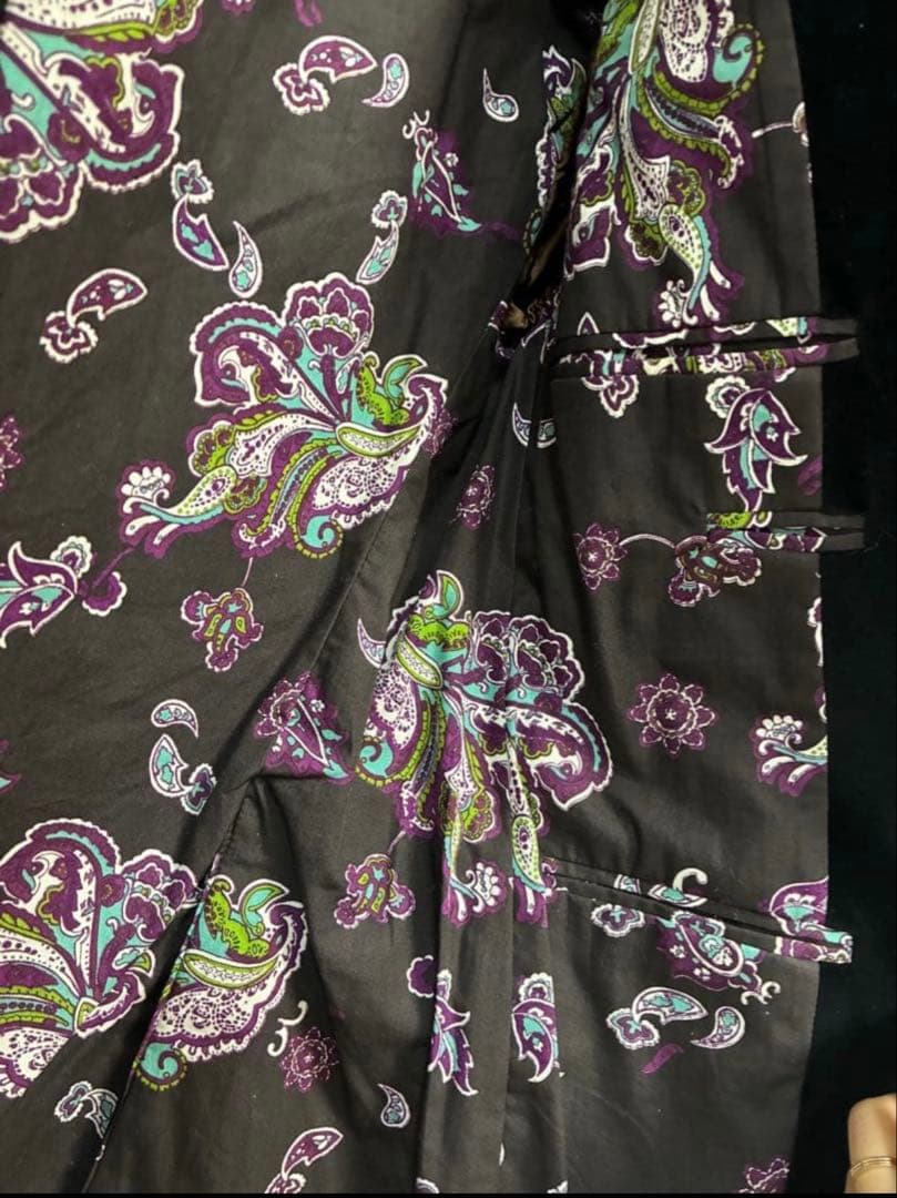 美品‼️ ETRO エトロ　ブラックベロアジャケット