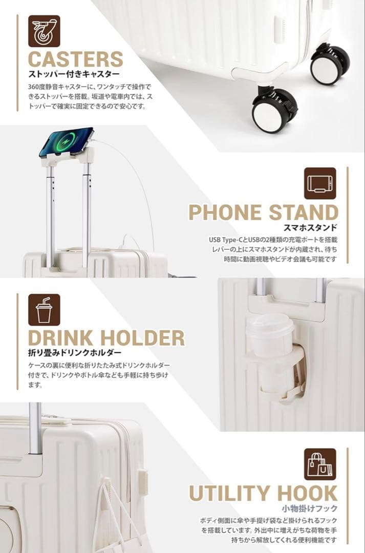 Mularda スーツケース 機内持ち込みOK Sサイズ