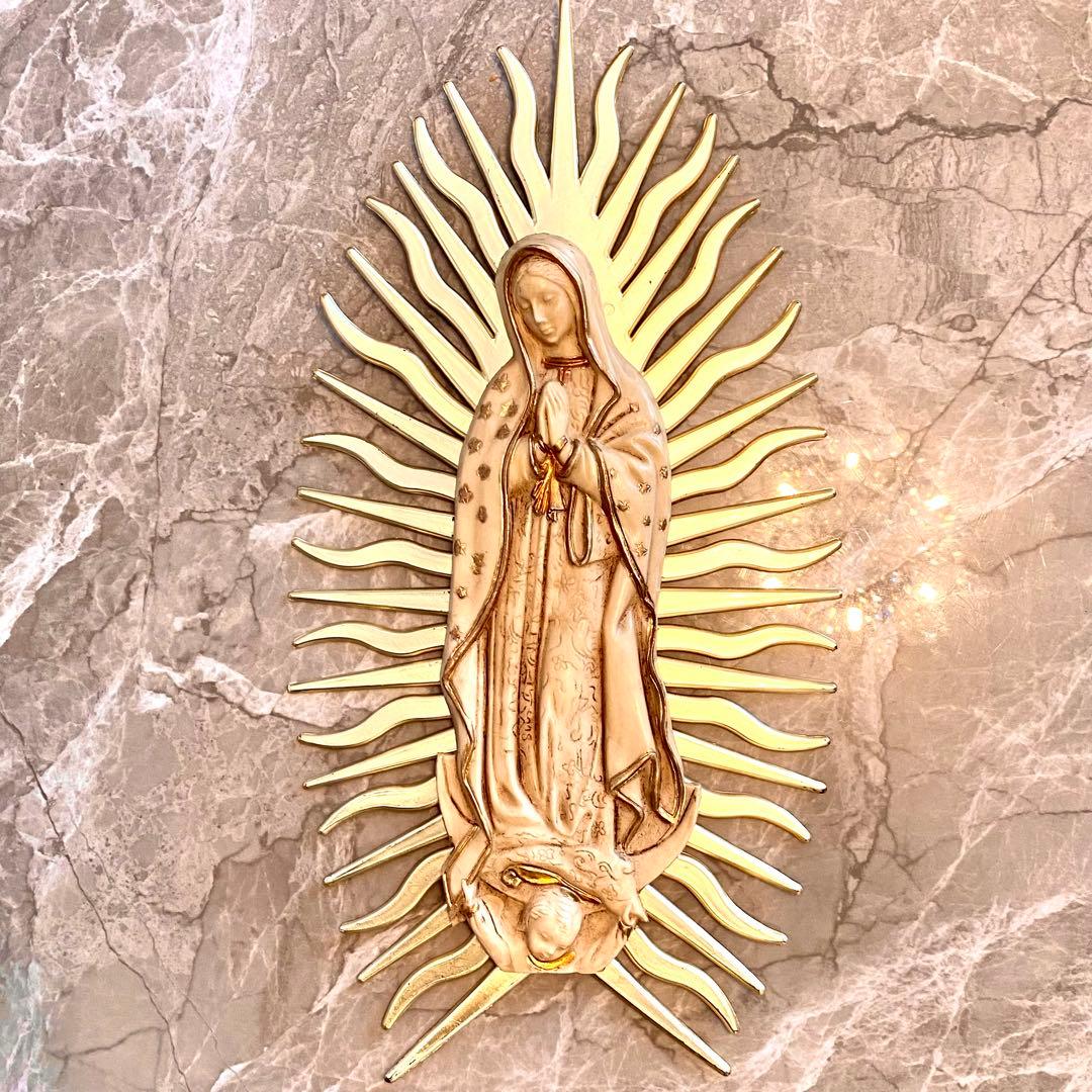 Mexico BIG グアダルーペ 聖母マリア 壁飾り お守り 聖品 キリスト