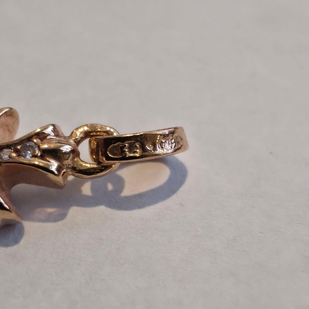 クロムハーツ　CHクロス ベビーファットチャーム　22K　パヴェダイヤモンド