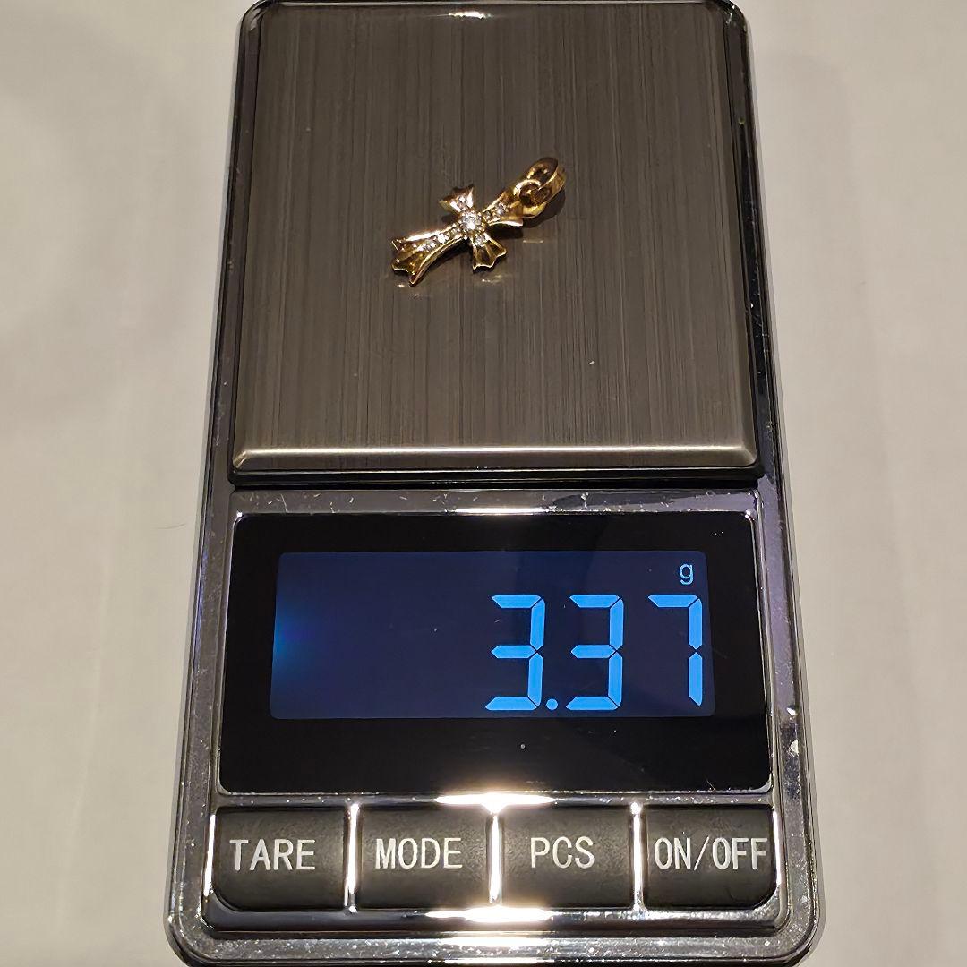 クロムハーツ　CHクロス ベビーファットチャーム　22K　パヴェダイヤモンド