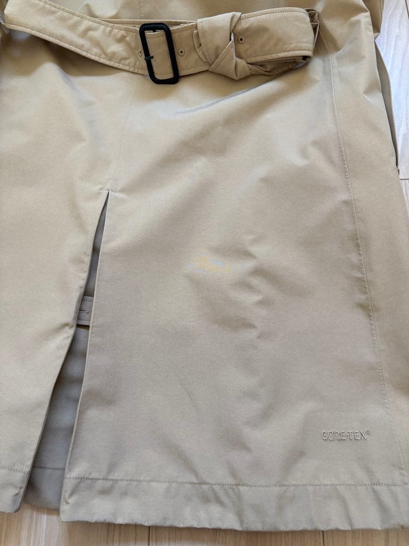 美品★AIGLE★GORE-TEX 透湿防水・防風ベルトフード付コート36サイズ