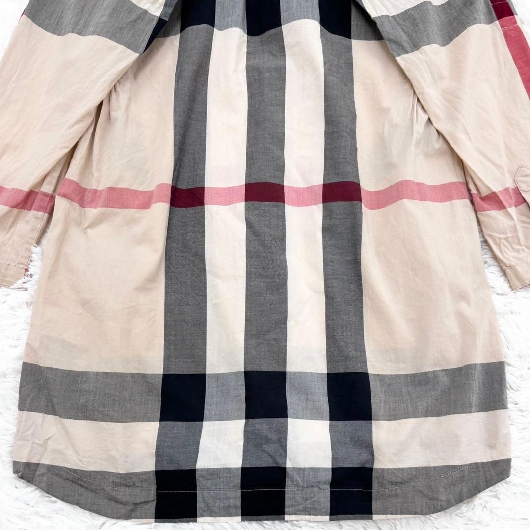 BURBERRY メガチェック 長袖 シャツワンピース S相当