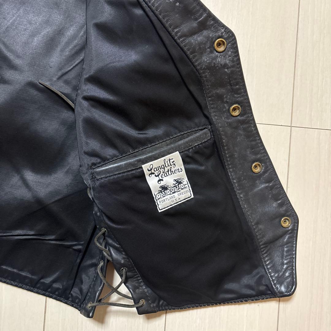 Langlitz Leathers レザー ベスト 42