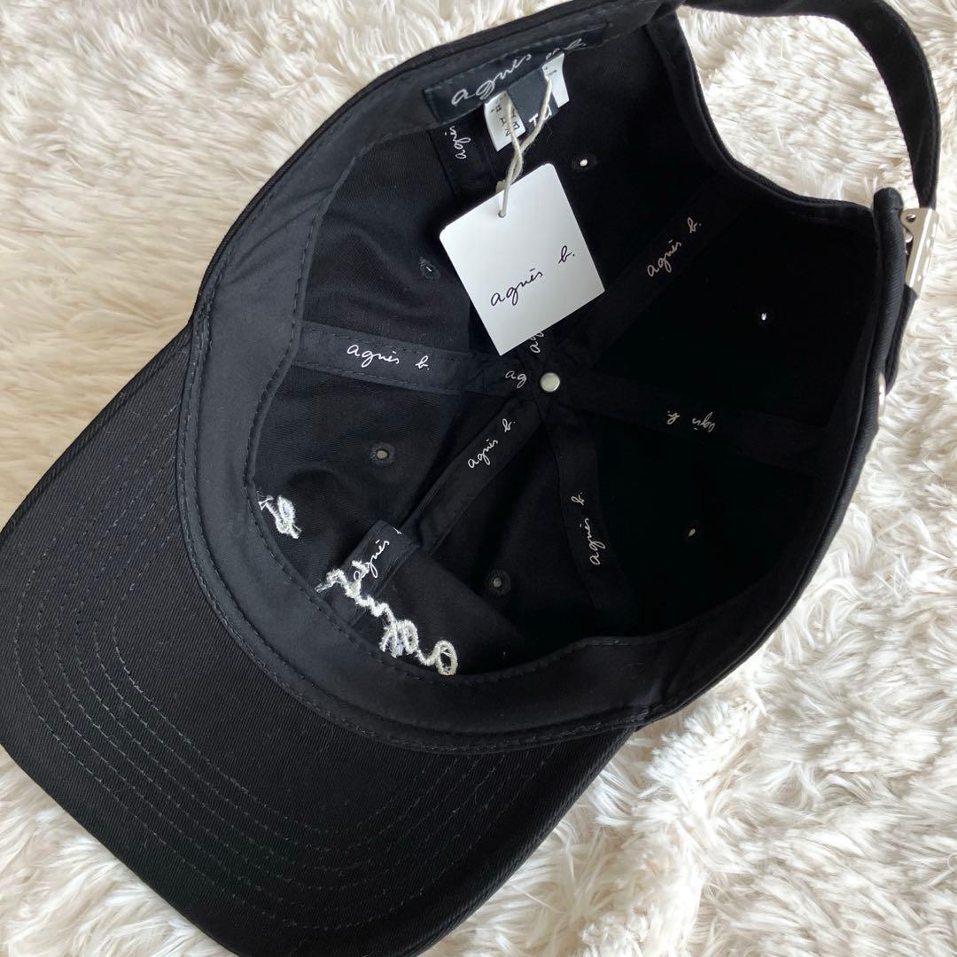新品タグ付き agnès b. アニエス・ベー メンズ ロゴ コットン キャップ
