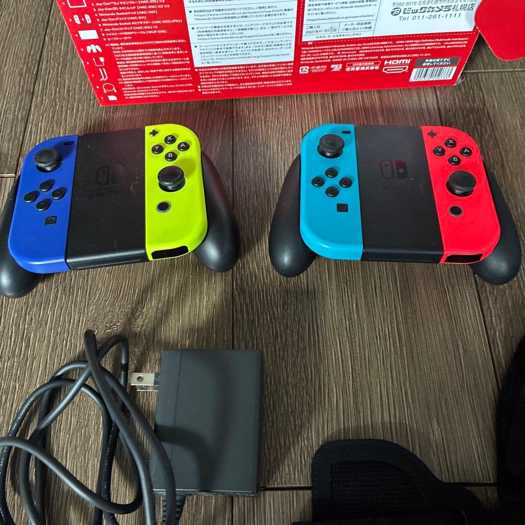 Nintendo Switch 本体 ネオンカラーコントローラ2個