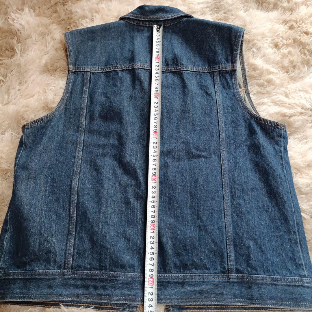 美品 Harley Davidson デニム ベスト L ワッペン パッチ