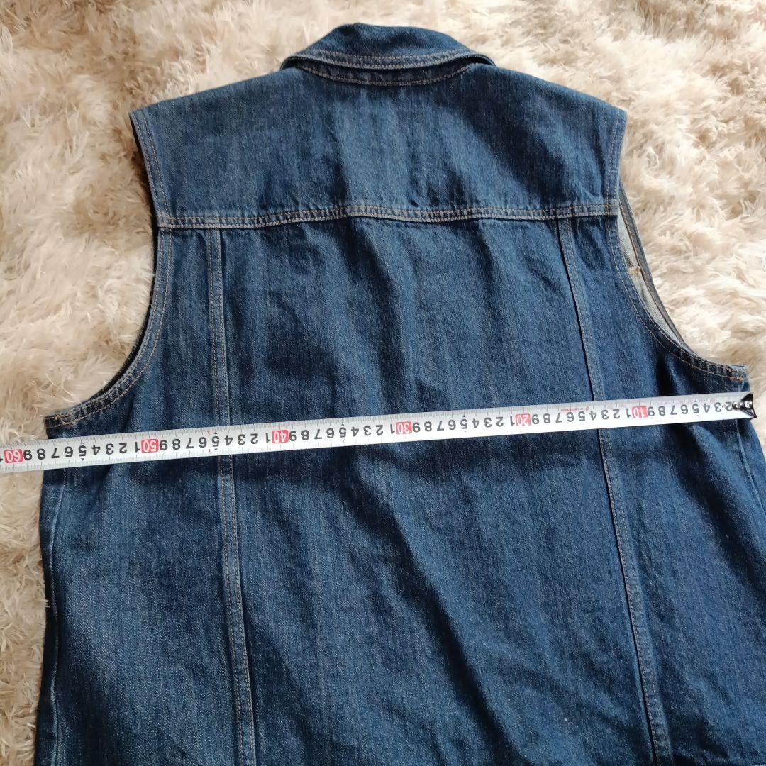 美品 Harley Davidson デニム ベスト L ワッペン パッチ