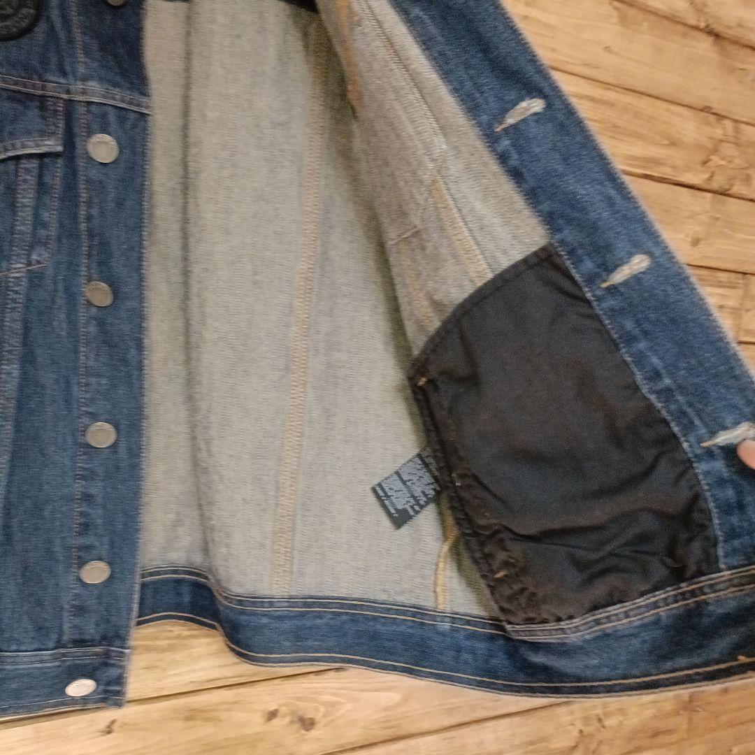 美品 Harley Davidson デニム ベスト L ワッペン パッチ