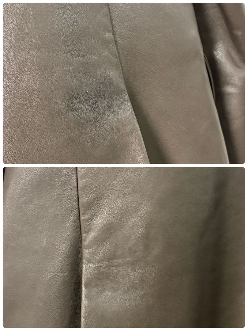 希少！！ ⭐︎付き　エルメス　HERMES レザージャケット　ラムレザー　段返り
