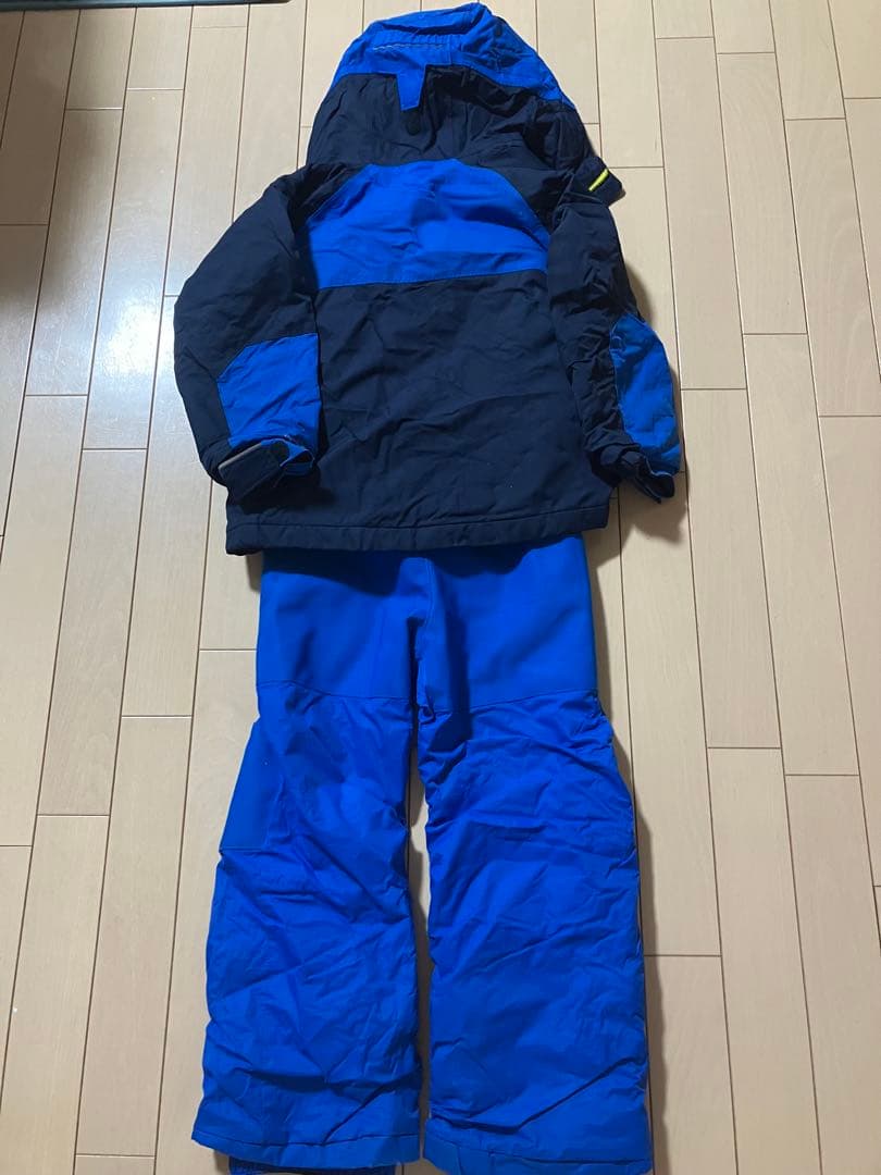 Columbia 子供用スキーウェア XS 青/黒