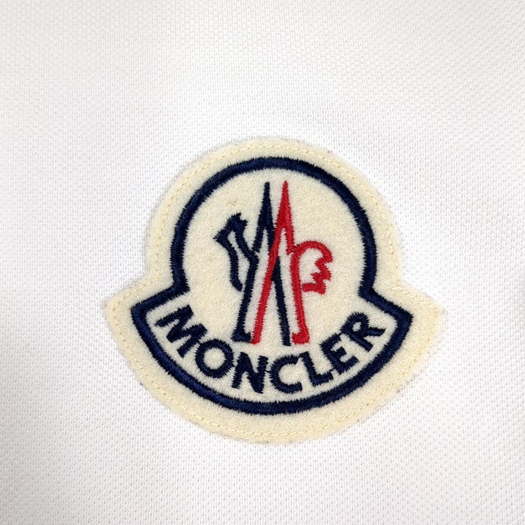 MONCLER モンクレール ポロシャツ 半袖 ワッペン ホワイト レディース