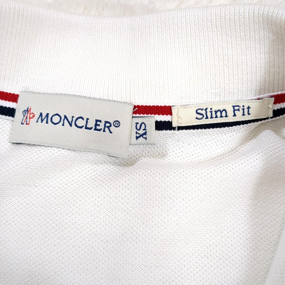 MONCLER モンクレール ポロシャツ 半袖 ワッペン ホワイト レディース