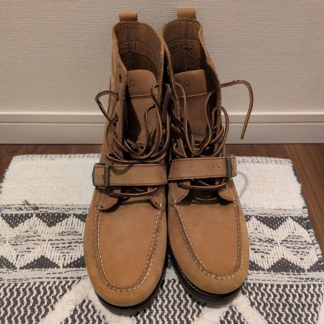 Ralph Lauren ベージュ モカシンブーツ