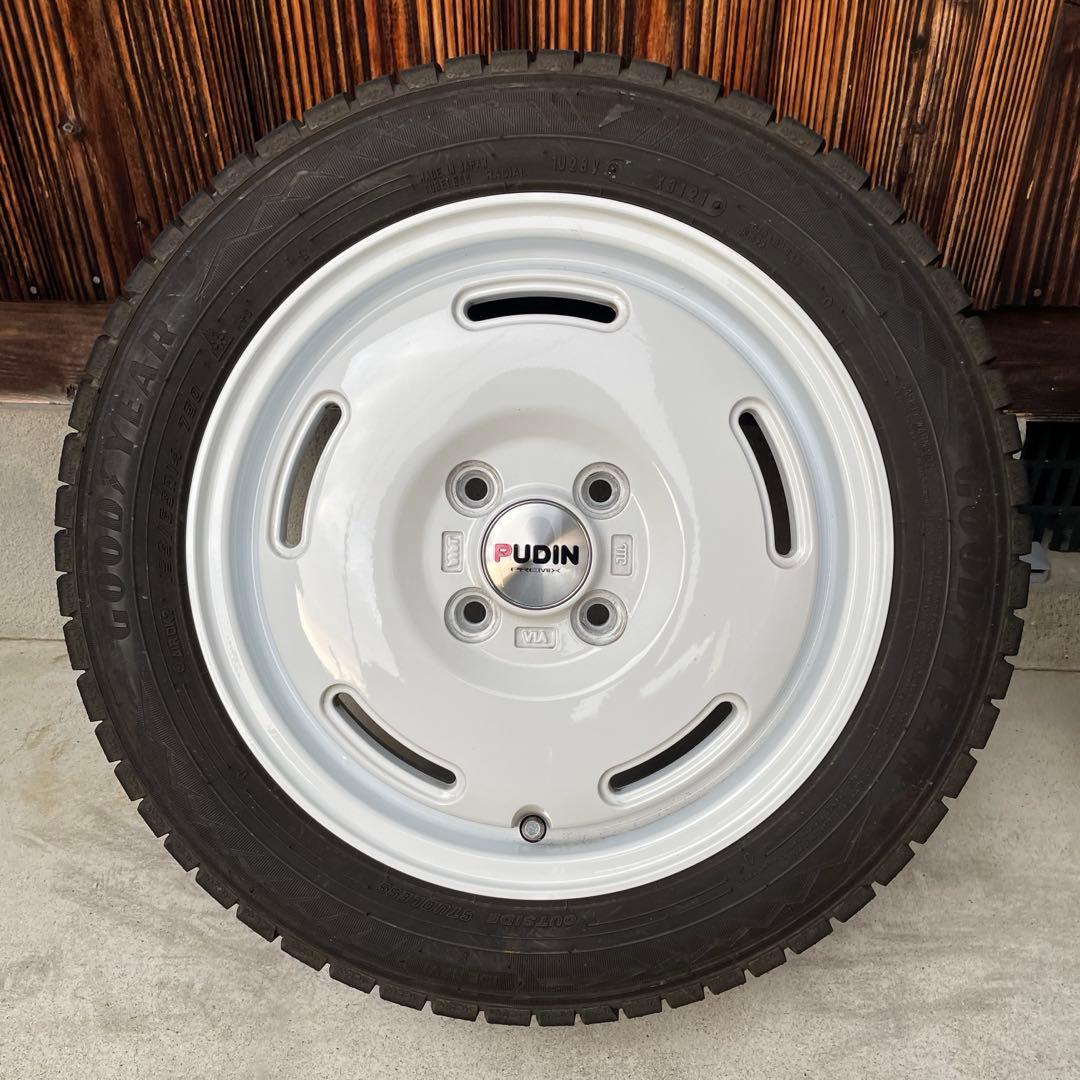 GOODYEAR　冬タイヤ　155/65R14　タイヤ&ホイール4本セット