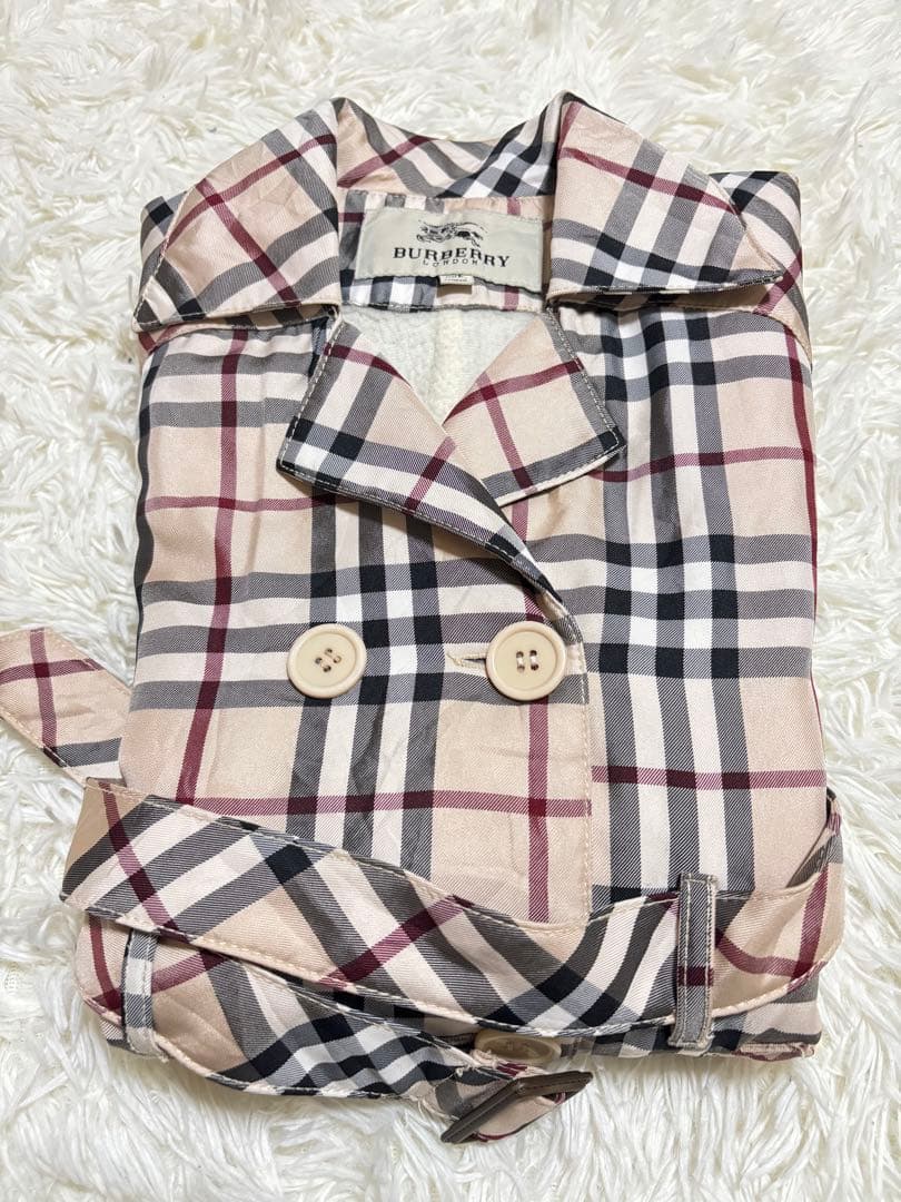 BURBERRY ベルト付 総ノバチェック コート