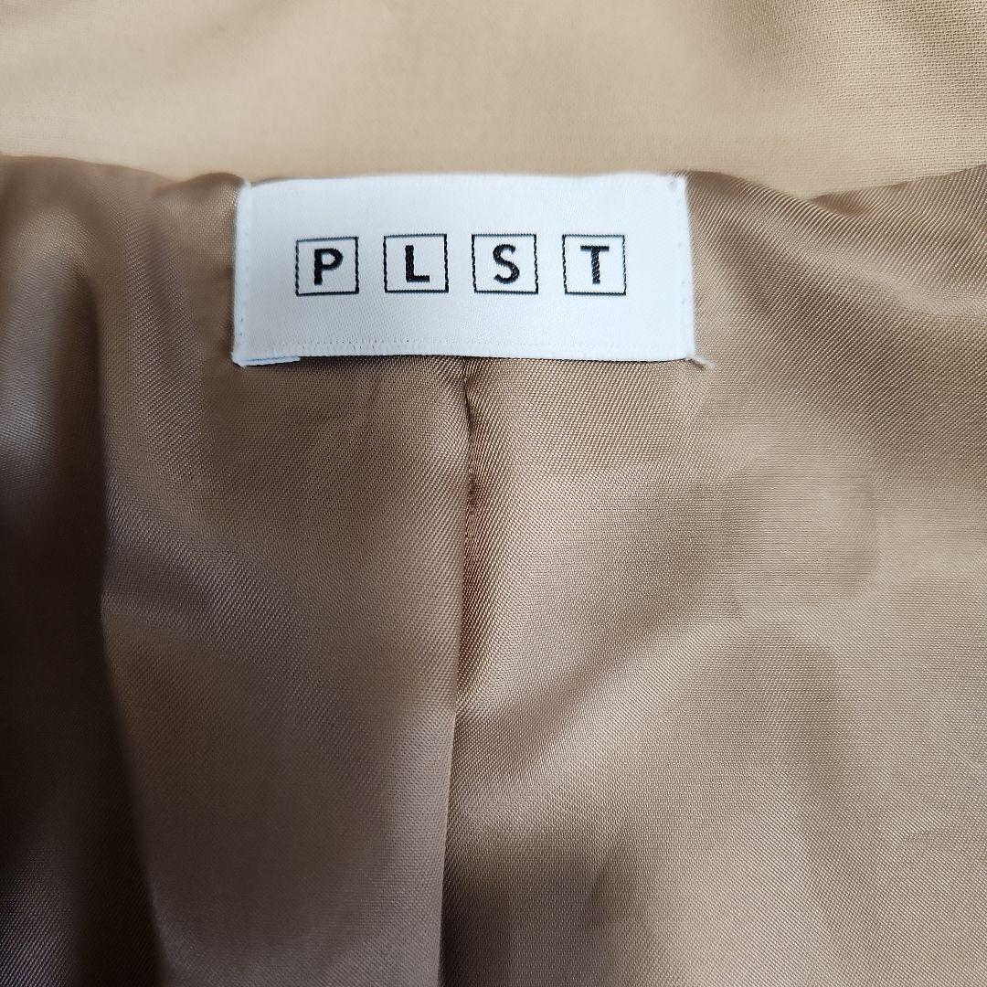 早い者勝ち【美品】PLST ハイツイストコットンショートトレンチコート ベージュ