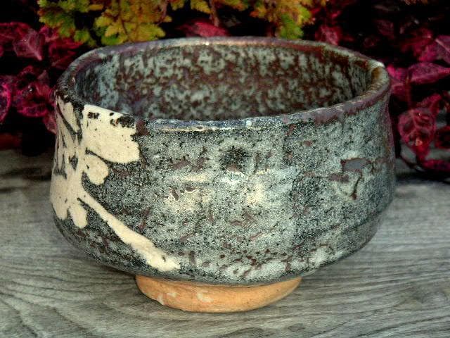 ♥鼠志野　茶碗　無銘　骨董品