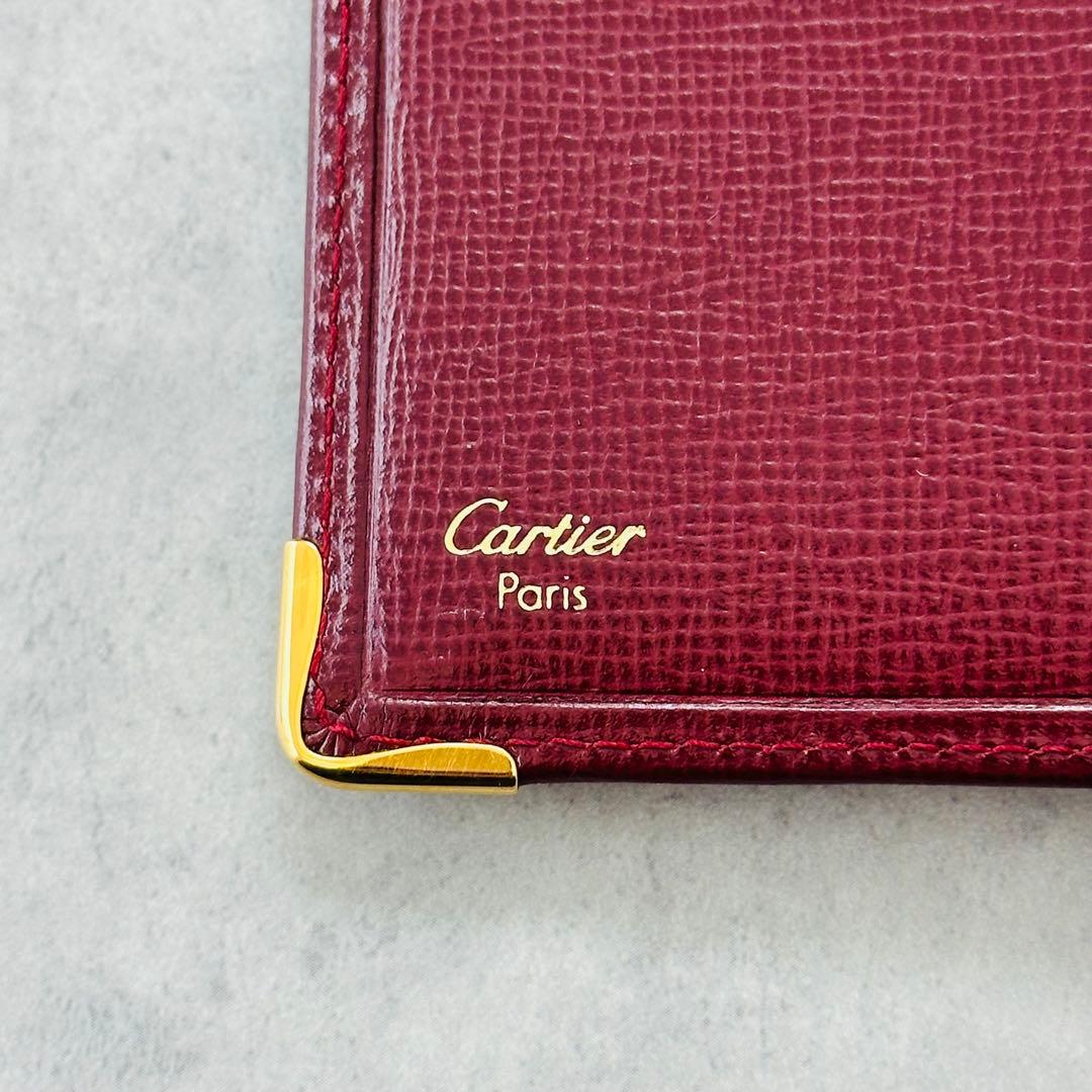 希少✨Cartier マストライン　二つ折り財布　札入れ　カード入れ　パスポート