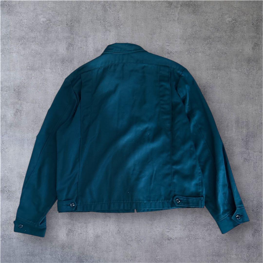 70s ワークシャツ　USA製　ジップシャツ　TALON ZIP 短丈