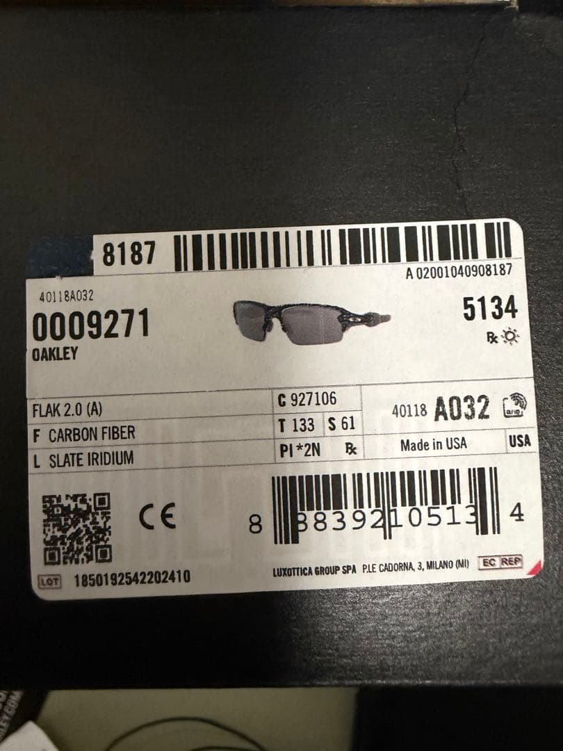 オークリー Flak 2.0 OAKLEY　サングラス　OO9271‑06