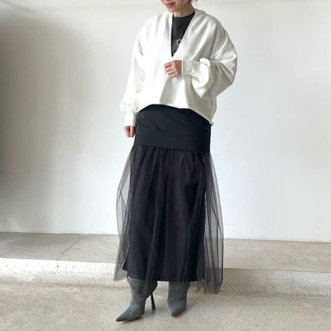 Whim Gazette ウィムガゼット チュールキリカエスカート 38