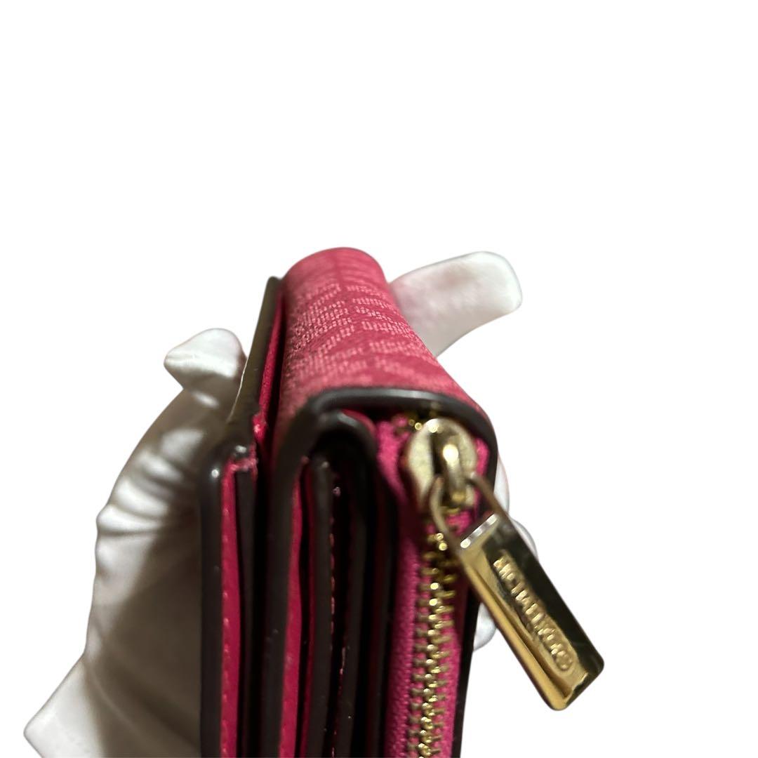 美品　MICHAEL KORS ピンク 三つ折り財布