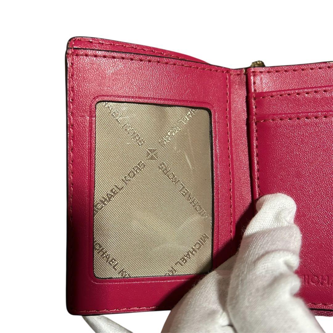 美品　MICHAEL KORS ピンク 三つ折り財布