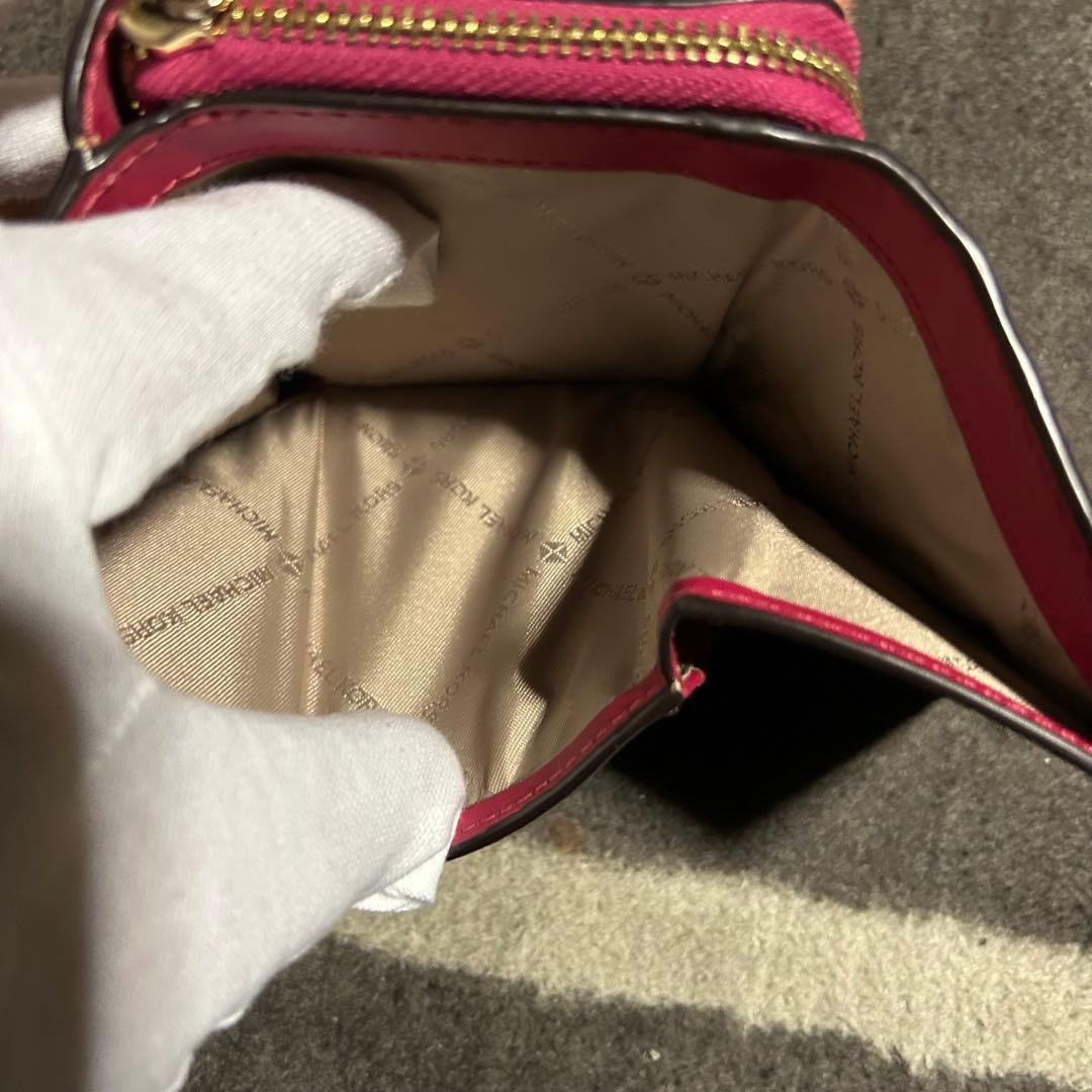 美品　MICHAEL KORS ピンク 三つ折り財布