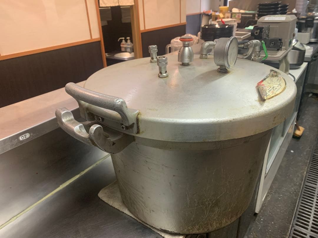 圧力鍋 50L アルミ製 業務用 北陸アルミ
