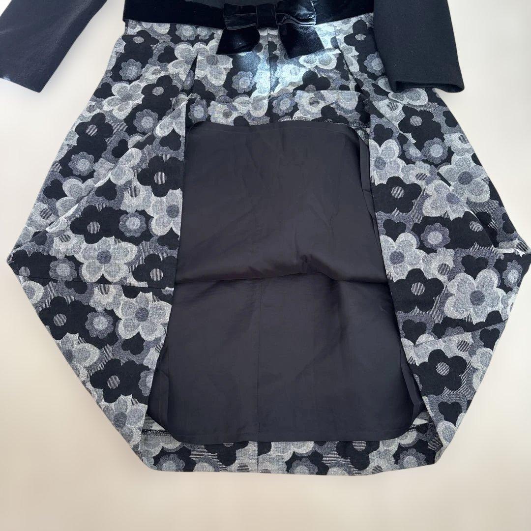 美品★ M'S GRACY エムズグレイシー 花柄 ワンピース リボン 38