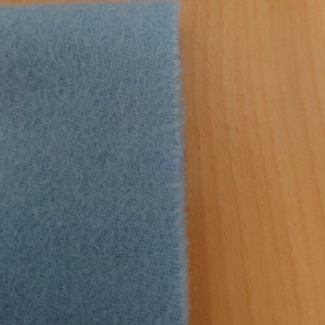 ロロピアーナ マフラー ロゴ 刺繍 カシミヤ100 %水色(中古)
